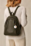 Women's Backpack Soft Leather Look Multi-Compartment School and Daily Bag En28 Size28