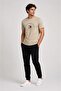 Cotton Woven Regular Fit Men's T-Shirt with Transfer Print Logo - 2