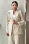 Miannotte Collar Embroidered Guipure Jacket
