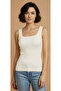 Women's Sleeveless Blouse Thick Strap Undershirt Thin Summer Square Neck 5-Piece Set - 4