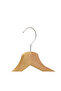 Wooden M002-Çm Latched Shirt and Skirt Hanger Natural Color 6 Pieces - 3