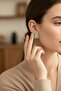 Style Pearl/Vip Series Oval Turquoise Earrings