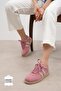 Valda Genuine Suede Powder Color Women's Sneakers - 2