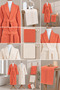Eldy Striped Bathrobe Set Family Set, 6 Pieces, 100% Cotton Certified Şalyaka Bathrobe Dowry Set - 7
