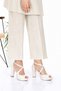 Women's Leather Mid-Heeled Evening Dress Bridal Shoes Seferi2045