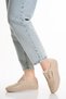 Women's Beige Gold Genuine Leather Lace-Up Comfortable Sports Shoes-Casual Walking Shoes S3050 - 2
