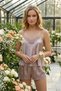 Lace Detailed Satin Shorts Set-Bridal & Honeymoon Collection - 5