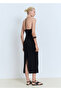 Back Low-Cut Midi Dress - 4