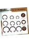 black 65mn steel 250pcs C Type Internal Circlip Snap Ring Kit Set M8-M20 Black 65mn Steel Shaft Reta - 4
