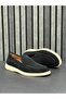 Black Suede Leather Men's Loafer Shoes