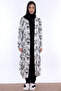 Effortt Maternity Pajama Set with Hijab, Soft Textured Cotton Robe - Black - 4
