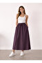 Comfortable fit, elastic waist and Pocketed! A stylish and practical long skirt that matches daily outfits.