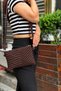 Women's Faux Leather Adjustable Crossbody and Hand Strap Portfolio, Clutch Bag S-1407 - 5