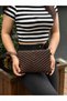 Women's Faux Leather Adjustable Crossbody and Hand Strap Portfolio, Clutch Bag S-1407 - 2