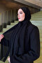 شال شيفون كريب - أسود - 6