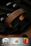 Men's Women's Copper Bracelet - Alpha Model Copper Bracelet with Metal Box and Quartz Stone