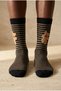 Men's Teddy Patterned Socks Black - 2