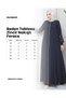 Mevlana Ferace Embroidered Detailed Casual Wear for Pilgrimages and Umrels - 2