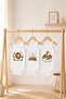 100% Cotton 3-Piece Baby Bodysuit Set with Straps – Lion, Mountain and Dinosaur Patterned Summer Baby Bodysuit Ecru - 3