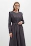 Zımba Belt Li Denim Dress-Blue Blue - 5