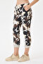 Women's Ecru Italian Foiled Camouflage Pattern Trousers - 5