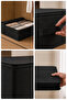 3-piece set 53 x 44 x 21 cm under bed & closet organizer, quilt & pillow storage bag - black - 4