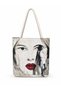 Women's Patterned Woven Shoulder Bag Daily Tote Bag