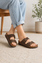 Double Buckle Unisex Slippers Cork Sole Non-Slip Daily Comfortable Summer Slippers - 3