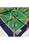 Tivil Pure Silk Ist Scarf 1353 - 15 Green Belt Pattern - 2