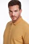 Yellow Regular Fit 100% Cotton Non-Curling Polo Collar T-Shirt - 5