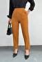 Elastic Waist Trousers -Tan