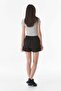 Gabardine Side Zipper Shorts Skirt - 6