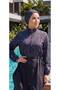 Full Coverage Feeling Beachwear Swim Hijab Swimsuit with Bonnet and Bag Gift, Adjustable Waist with Elastic - 2