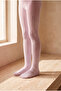 Girl's 20 Denier Knitted Patterned Pantyhose Lilac - 3