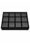 Filok Coated Watch Drawer Plate Set Black - 3