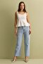 High Waist Jeans with Stones
