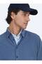 Blue Striped Regular Fit Long Woven Velvet Casual 100% Cotton Shirt - 4