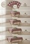 Monika Series |   Vintage Bohemian Tasseled Tablecloth - Authentic 100% Natural Burgundy Buldan Tablecloth - 4