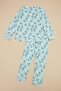 Penguin Patterned Fleece Unisex Children's Pajama Set - 3