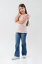 Girl's Blouse with Lace Detail on the Sleeves - 5
