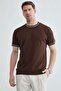 Crew Neck Knitwear T-Shirt - 5