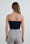 Basic Strapless Bustier with Draped Sides - 6