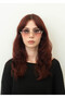 Unisex Round Sunglasses Gold Color Frame Pink Gradient Glass Uv Protection Marm C1 - 2
