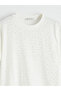 Crew Neck Women's T-Shirt with Stones (S6) - 7