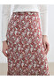 Original Elastic Waist Patterned Ruffle Skirt - 4