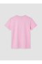 Alita City Lcw Kids Pink Short Sleeve Oval Neck Girls' T-Shirt with a Difference - 2