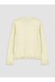 Trendlucky Girls' Knitwear Cardigan with Ruffles and Contrast Color - 5