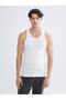 Nevavm White Combed Cotton Plain Men's Underwear Undershirt with Difference - 3