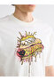 Nevavm Oval Collar Hot Wheels Printed Men's T-Shirt with Difference - 3