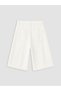 Trendlucky Wide Leg Girls' Jean Shorts with Stones and a Difference in Color - 4